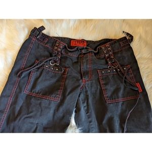 Black and red Tripp nyc pants